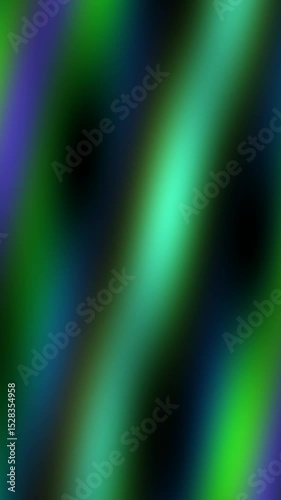 Flowing aurora animation over forest in vivid northern night sky