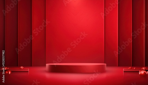 Elegant Red Background: Versatile and Vibrant Choice for Creative Projects