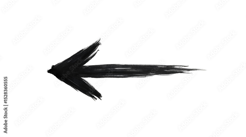 Fototapeta premium arrow marker isolated png mark hand draw. Black indication or direction pointer guide shape
