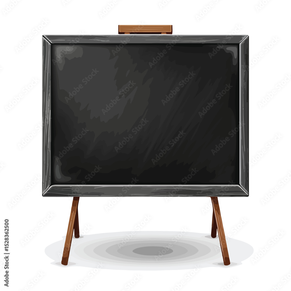 Educational Cartoon Chalkboard Illustration for Classroom Teaching with Chalk Drawings