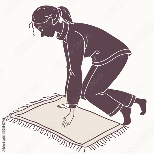 woman doing yoga exercise