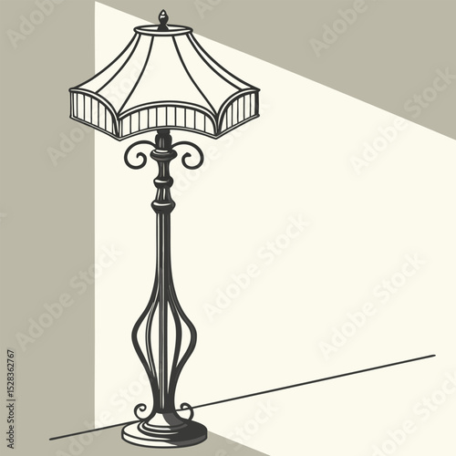 lamp on a white background