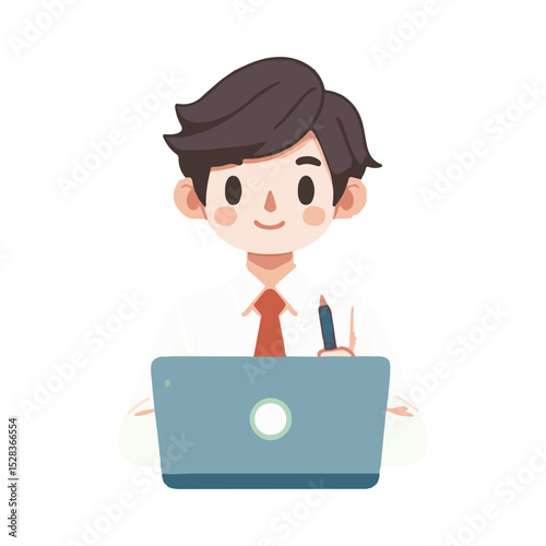 illustration design of a lecturer