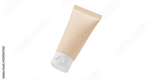 Elegant Skincare Tube: This image showcases a clean, minimalist aesthetic, the skincare tube emanates a sense of purity and effectiveness. Perfect for product presentations, beauty editorials.