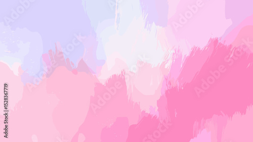 Abstract pastel background with soft watercolor texture in pink  