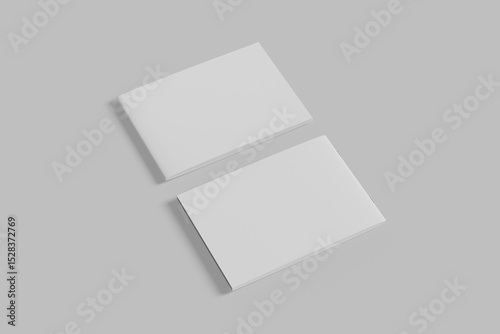 A4 landscape magazine cover for mockup