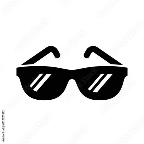 Vector icon of stylish sunglasses representing summer vibes