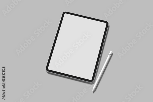 tablet screen blank mockup