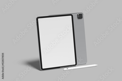 tablet screen blank mockup