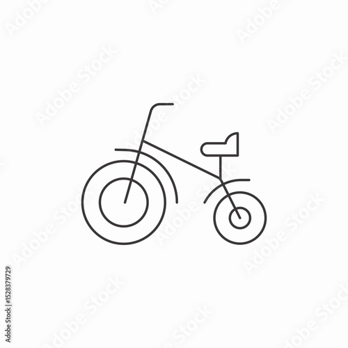 bicycle on road icon sign vector