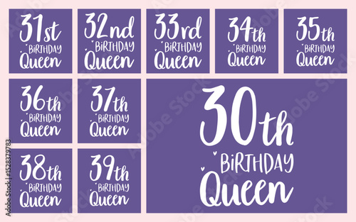 30th birthday queen t shirt design