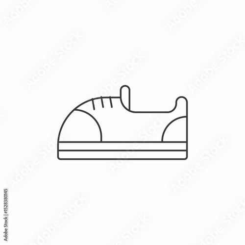 children's sport shoe icon sign vector