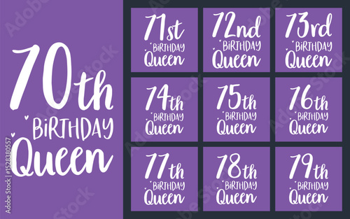 70th birthday queen t shirt design