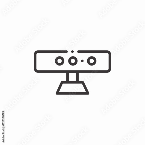 depth sensor device icon sign vector