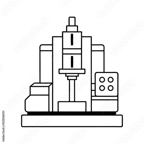 Advanced Multi Axis Machine Tool Drawing