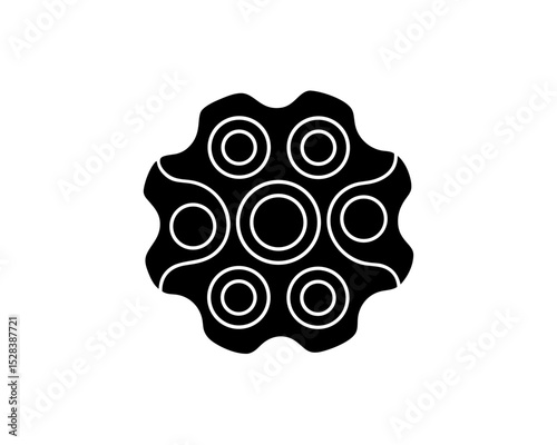 creative details Outline silhouette Circles in spiral abstract vector design element icon vector