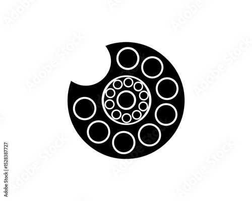 creative details Outline silhouette Circles in spiral abstract vector design element icon vector