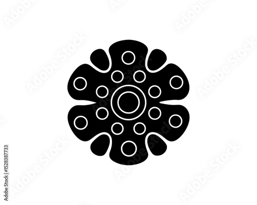 creative details Outline silhouette Circles in spiral abstract vector design element icon vector