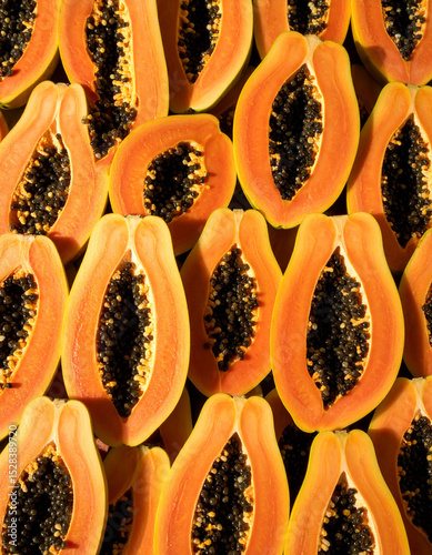 Papaya still life photograph