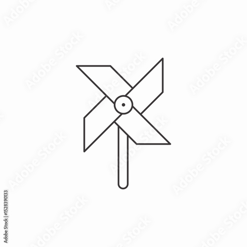 wind turbine symbol icon sign vector