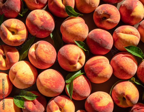 Peach still life photograph