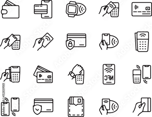 contactless payment, payment methods, nfc, mobile payment, credit card, debit card, wallet, smartphone, smartwatch, pos terminal, transaction, digital payment, technology, finance, banking, online sho