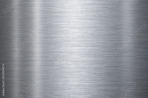 Bright grainy metallic silver gradient with Fine brushed aluminum steel plate texture, abstract blurry monochrome frosted glass effect background for industrial machinery, construction, or engineering