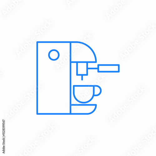 coffee machine cup icon sign vector