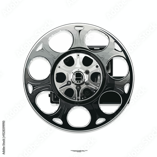 Professional Film Vector Illustration on White Background for Media Projects