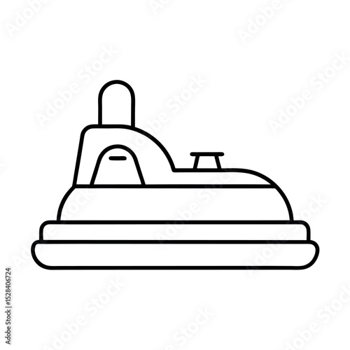 Lapping Machine Outline Line Art Vector