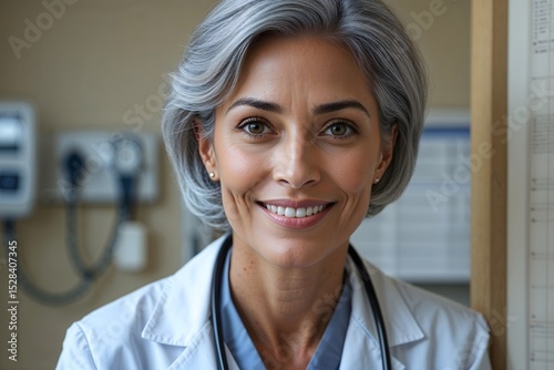 Portrait of a female doctor in the workplace.