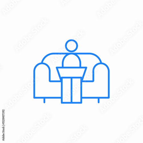person sitting sofa icon sign vector