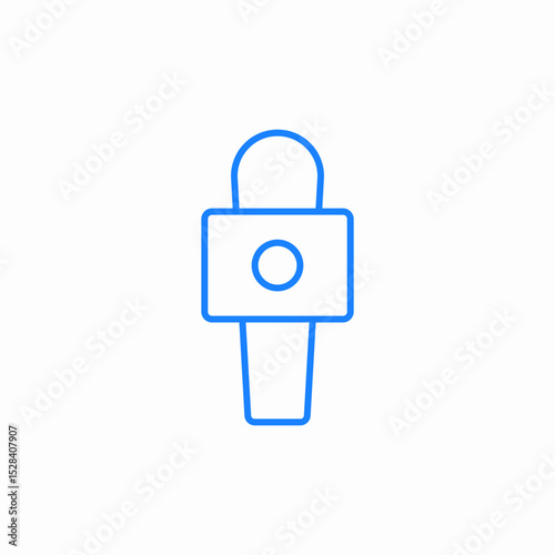 stand microphone device icon sign vector