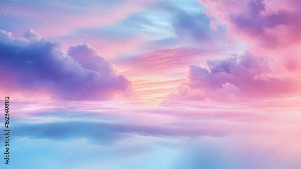 Obraz premium Cloud moving in a blurred long exposure shot, creating abstract sky patterns.