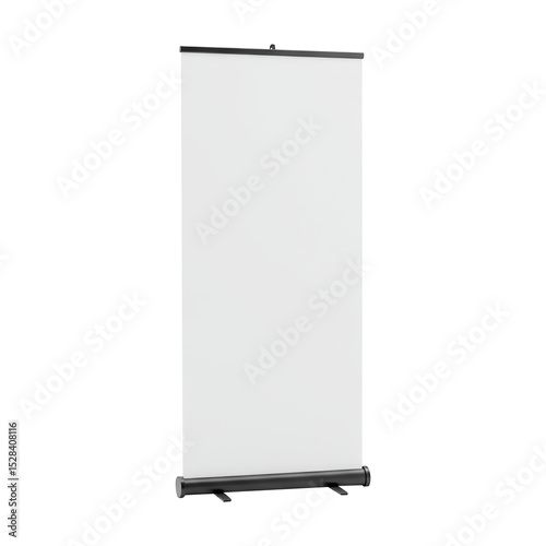 Portable Roll Up Banner Stand Easy Setup, Professional Display for Events and Presentations