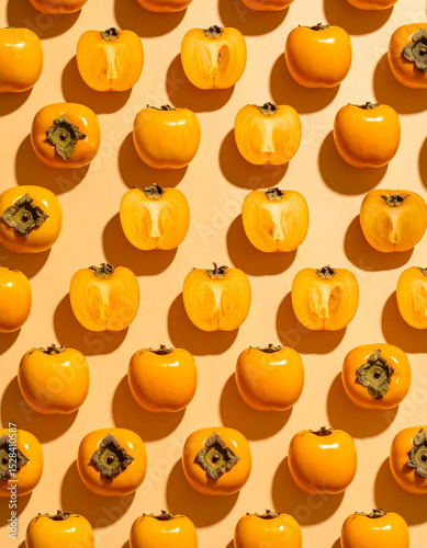 Persimmon still life photograph