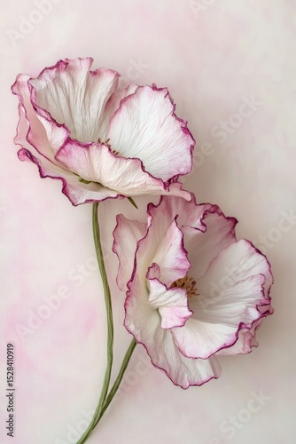 Delicate, Pressed Poppies