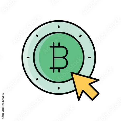 Bitcoin Transaction Icon vector