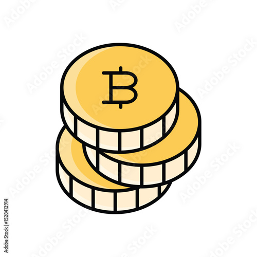Bitcoin Investment Icon vector
