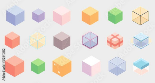 3D cubes vector, Cube illustration, Isometric cubes, Geometric cube art, Abstract 3D cubes, Colorful cubes vector, Cubes background, 3D box shapes, Cube pattern design, Futuristic cubes, Tech cubes ve