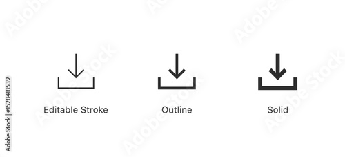 download icon, download button - save file icon, import data storage icon button