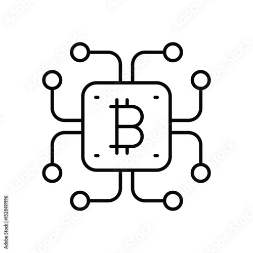 Cpu Mining Icon vector
