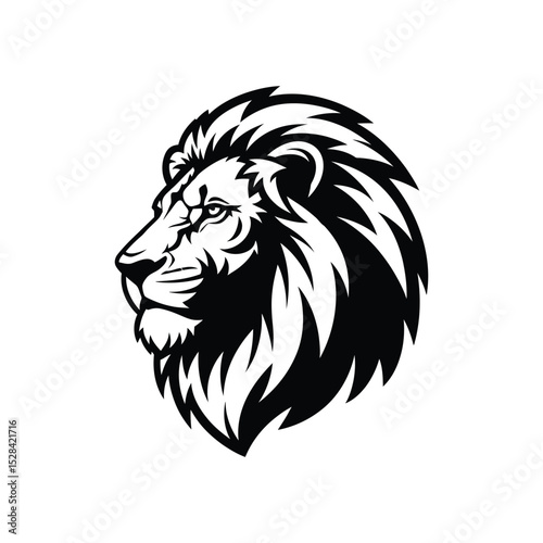 Majestic Lion Head Vector Illustration Powerful, Fierce, and Elegant Design for Logos, Prints, and More