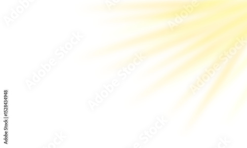 Sunlight lens flare effect with transparent glowing flash vector