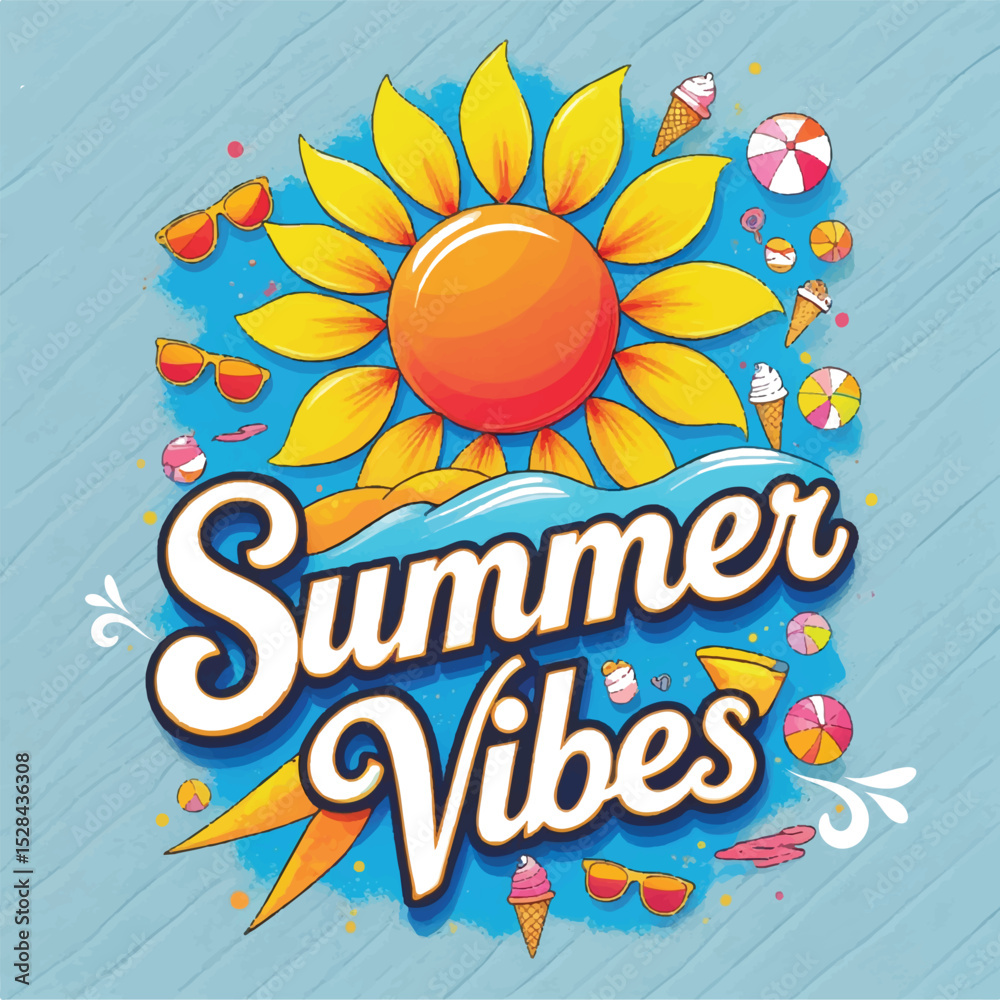 Obraz premium summer vibes.eps