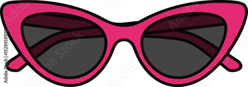 55. Hot Pink Frame Cat-Eye