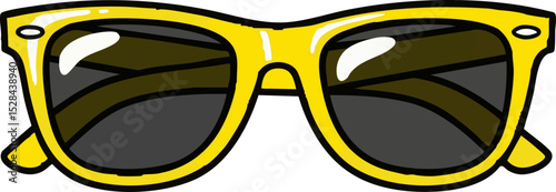 54. Bright Yellow Frame Sunglasses