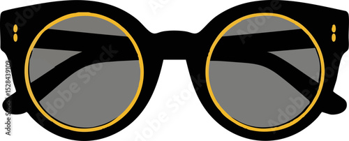 91. Thick-Rimmed Round Sunglasses