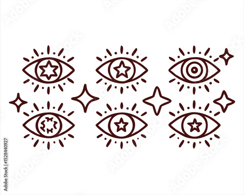 Starry Eyes icon set