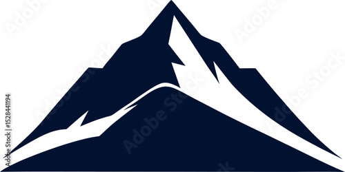 Stunning Mountain Landscape Icon Design On Transparent Background